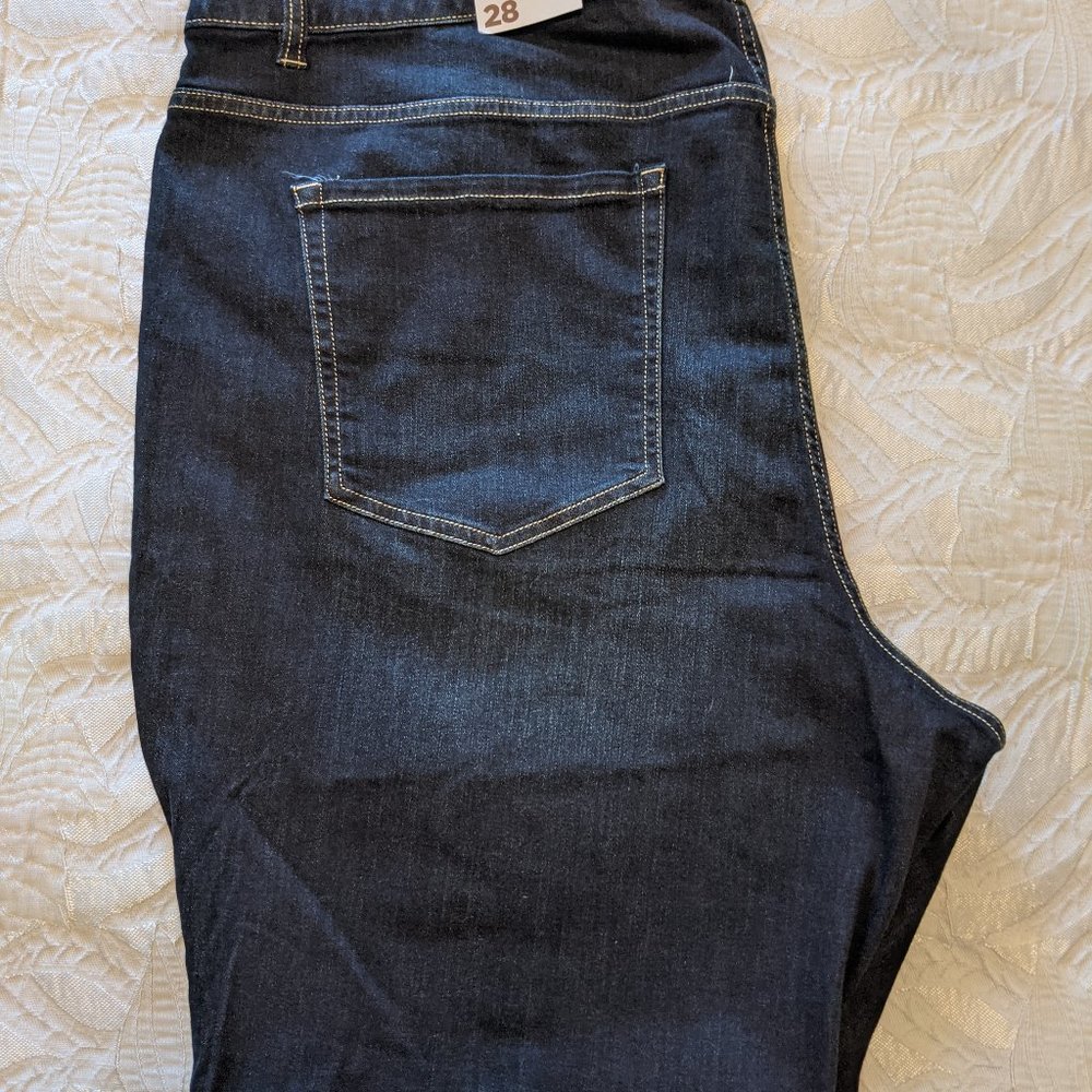 Lane Bryant Size 28 Jean Bermuda Shorts Mid-Rise